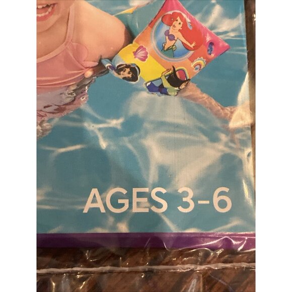 Disney Princess Armbands Pool Floaties Ariel Moana Belle Swimming Ages 3 - 6 - Picture 5 of 5